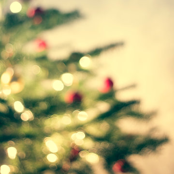 Weihnachtsbaum, Hintergrund mit Bokeh