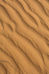 Fototapeta na wymiar Sand texture is from dune. Angle view.