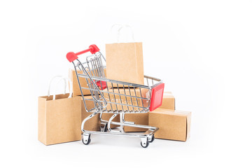 shopping online at home concept.online shopping is a form of electronic commerce that allows...