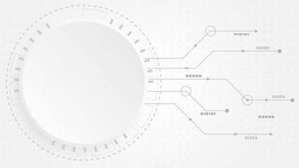 Abstract Digital Technology Cycle background.Business growth transformation to digital and Successful financial technology.