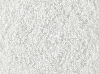 Coconut flakes white. Top view. Texture and background. - 301710531