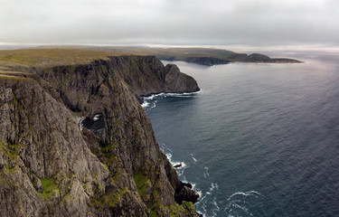 Fototapeta na wymiar Nordcape - the northernmost point of Europe, Norway. aerial photography