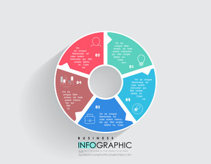 Abstract infographics template. Vector illustration