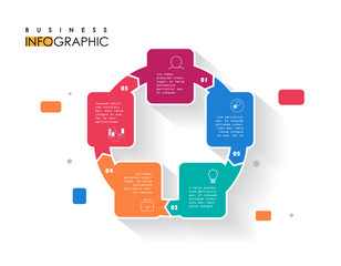 Abstract infographics template. Vector illustration