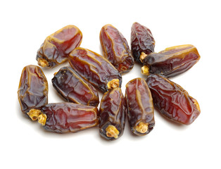 Dates on white background