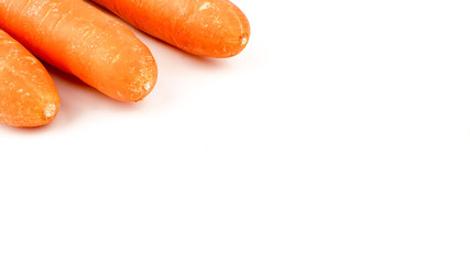 carrot isolated on a white background,element of food healthy nutrients and fruit healthy concept