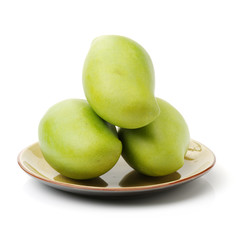 mangos on white background 