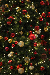 Christmas tree decoration as background material