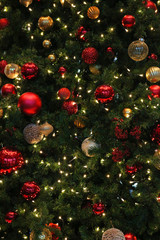 Christmas tree decoration as background material