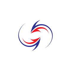 Obraz premium Arrows vector illustration icon Logo Template design