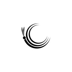 Fototapeta na wymiar Butterfly conceptual simple Logo design template Vector illustration