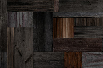 Old wood texture for background. Dark wooden wall.	