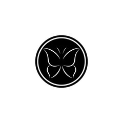 Butterfly conceptual simple Logo  design template Vector illustration