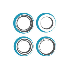 circle logo and symbols TEMPLATE Vector ILLUSTRATION