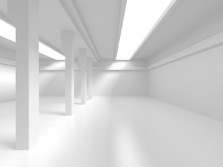 Fototapeta premium Futurystyczny Biały Projekt Architektury Tło