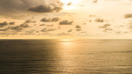 Beautiful sunset above the sea 