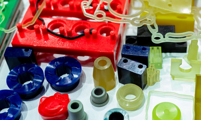 Engineering plastics. Plastic material used in manufacturing industry. Global engineering plastic...
