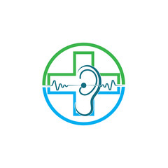 ear logo and symbols vector app icons