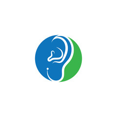 ear logo and symbols vector app icons