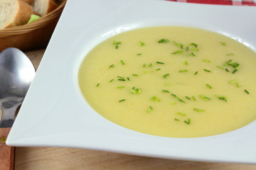 velvety asparagus on a wooden table