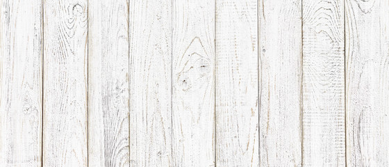 Fototapeta premium white wood texture background, wide wooden plank panel pattern