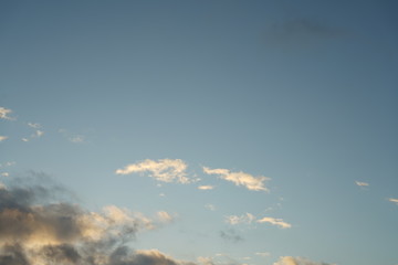 Altostratus cumulus clouds