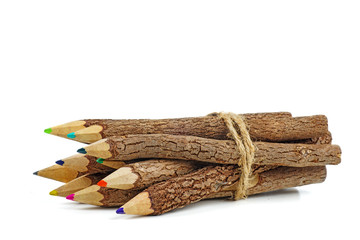 Bunch of big fancy wooden pencils