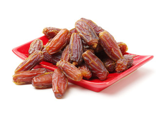 Dates on white background