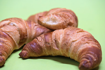 Macro shoot of croissants