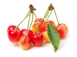 Cherry isolated on white background