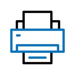 Printer Icon With White Background