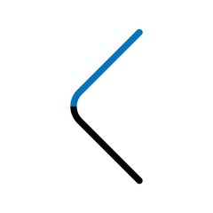 Left Arrow Icon With White Background