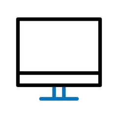 LCD Icon With White Background