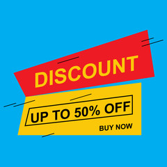 Sale banner. Vector illustration modern template design for web
