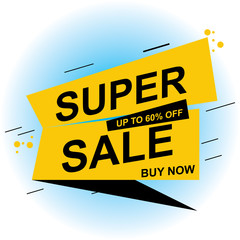 Sale banner. Vector illustration modern template design for web