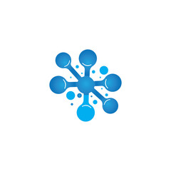 Molecule vector illustration design