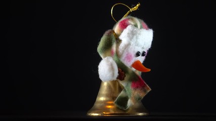 Christmas decoration background.Pan Rotating Video Clip Footage of a Christmas decoration - Powered by Adobe