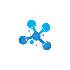 Molecule vector illustration design