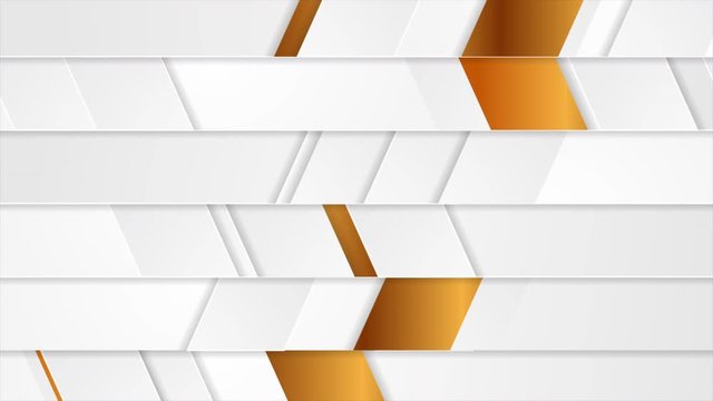 Grey and golden geometric tech abstract motion background. Seamless looping. Video animation Ultra HD 4K 3840x2160
