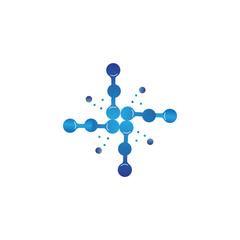 Molecule vector illustration design