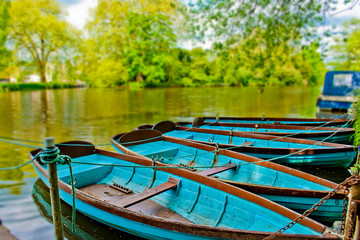 Fototapeta na wymiar River Thames at Taplow, Buckinghamshire, England