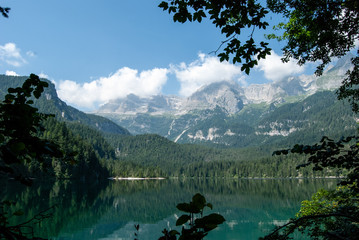 lake in the mountains - trentino alto adige