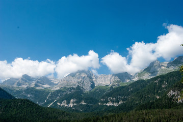 Obraz premium mountains and blue sky