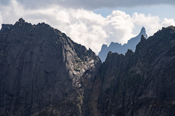 Spectacular view of the rocky mountains in Ergaki park, Russia