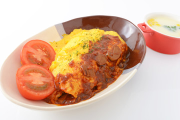 美味しそうなオムライス