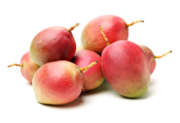mangos on white background 