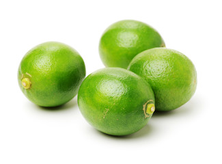 Fresh lemon on white background