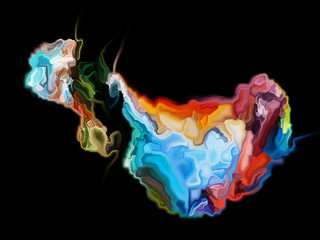 Fototapeta premium Organic Paint Design