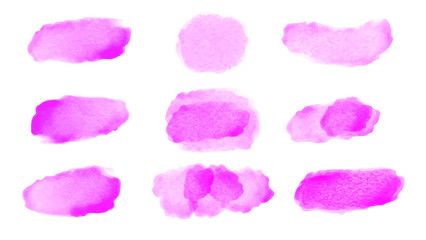 Purple watercolor brush for your design, watercolor background concept, vector.