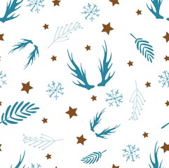 Scandinavian style light pattern. Stylish decor for textiles or paper..